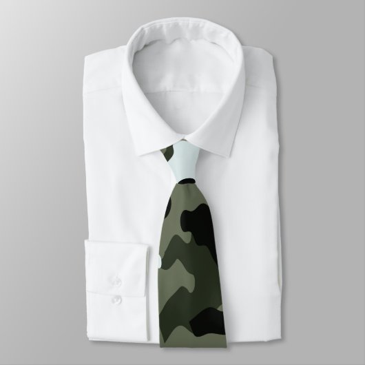 Military Green Camouflage Neck Tie Krawatte (Gebunden)