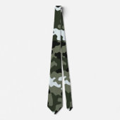 Military Green Camouflage Neck Tie Krawatte (Vorderseite)