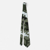 Military Green Camouflage Neck Tie Krawatte (Rückseite)