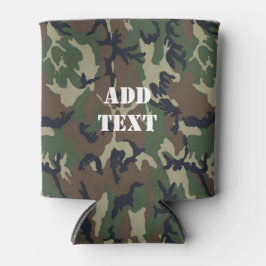 Military Green Camouflage Pattern Dosenkühler