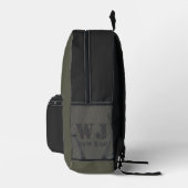 Military Green Gym Bag Custom Name Bedruckter Rucksack (Rechts)