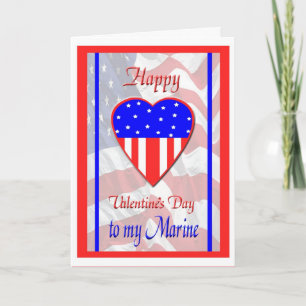 Military Marine Valentine's Day Card Feiertagskarte