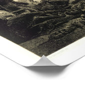 Military Meal in the Ruins at Sioukh, Dagestan, pl Poster (Ecke)