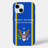 Military Navy Defense emblem personalize Case-Mate iPhone Hülle (Rückseite)