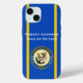 Military Navy Defense emblem personalize Case-Mate iPhone Hülle (Rückseite)