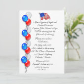 Military or LEO retirement party Invitation Einladung (Stehend Vorderseite)