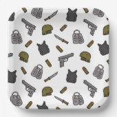 Military  pappteller (Vorderseite)