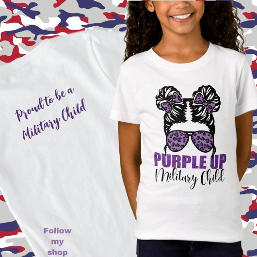 Military - Purple Up Military Child T-Shirt