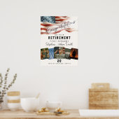 Military Retirement Congratulations Poster (Küche)
