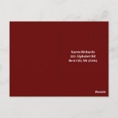 Military Retirement Invitation Flag Gold Crest Postkarte (Rückseite)