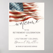 Military Retirement Welcome Poster | Editable (Vorne)