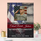 Military Retirement Welcome Sign Acrylschild (Hochzeit)