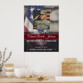 Military Retirement Welcome Sign Poster (Küche)