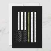 Military Scripture Flag Retirement Party Einladung (Rückseite)