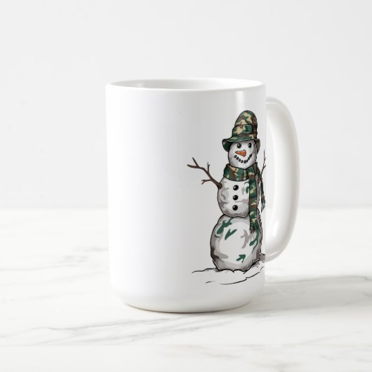 Military Snowman Kaffeetasse (VorderseiteRechts)