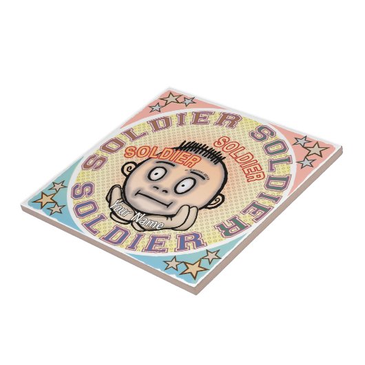 Military Soldier tile Fliese (Seite)