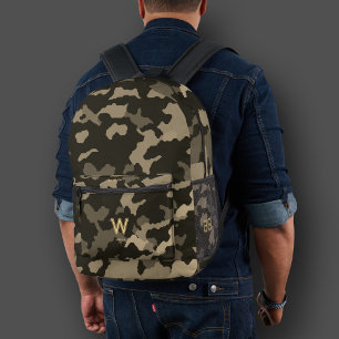 Military Sporty Stylish Camouflage Green Army Bedruckter Rucksack