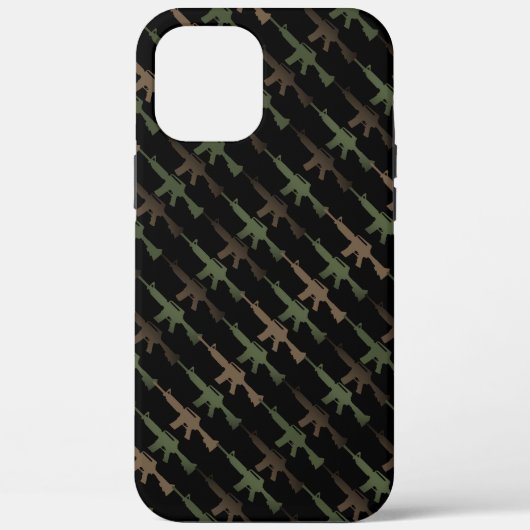 Military Style Gun Camouflage GI Rifle Cool Dirty Case-Mate iPhone Hülle (Rückseite)