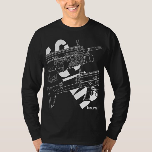 military t-shirts FN SCAR Assault Rifle (Vorderseite)