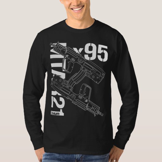 military t-shirts IWI X95 Rifle (Vorderseite)