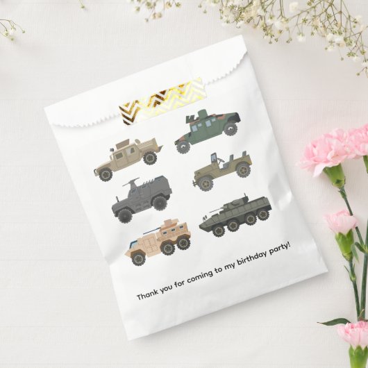 Military Tanks Favor Bags Geschenktütchen (Versiegelt)