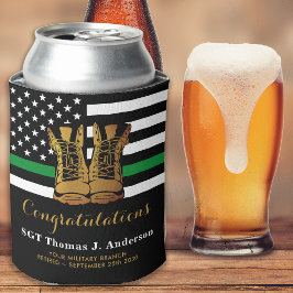 Military Thin Green Line Personalized Dosenkühler