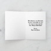 Military, USA Dog Tag, Veteran Soldier Birthday Karte (Innenseite)