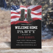 Military USA Flag Solider Welcome Zuhause Party Einladung