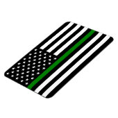 Military & Veterans-amerikanische Flagge mit dünne Magnet (Linke Seite)