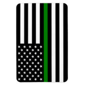 Military & Veterans-amerikanische Flagge mit dünne Magnet (Vertikal)