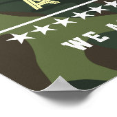 Military Welcome Home Invitation – Army National  Poster (Ecke)