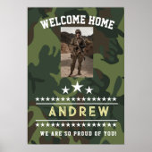 Military Welcome Home Invitation – Army National  Poster (Vorne)