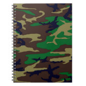 Military Woodland Camouflage Notebook-Planer Notizblock (Vorderseite)