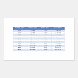 Militärzeitaufkleber Rechteckiger Aufkleber