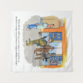 Militia Fridays Tapestes Wandteppich (Vorderseite (Horizontal))