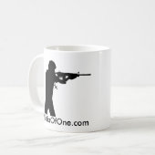 MilitiaOfOne.com-Tasse Kaffeetasse (Vorderseite Links)