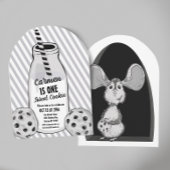 Milk and Cookie Mouse Sweet First Birthday Einladung