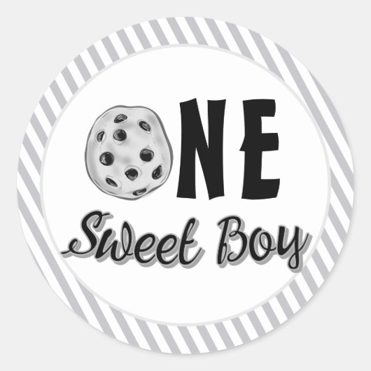 Milk and Cookies Sweet First Birthday Runder Aufkleber (Vorderseite)