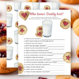 Milk baby shower - Who knows daddy best game 