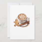 Milk bottle A Merry Little Baby Shower Gingerbread Einladung (Rückseite)