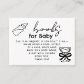 Milk Bottle and Champagne Books For Baby Request Begleitkarte (Vorderseite)