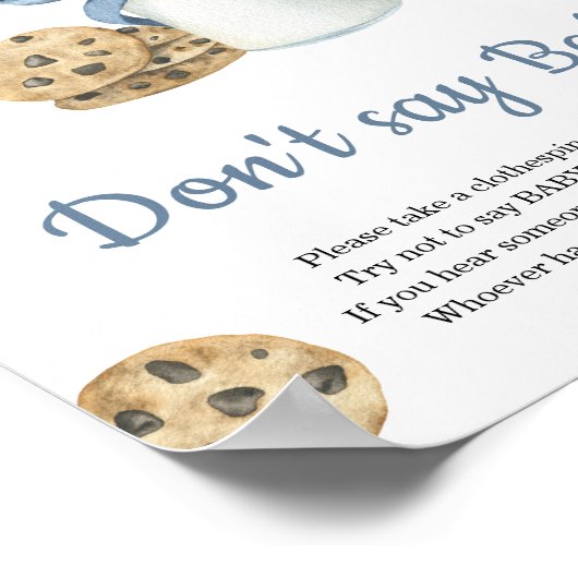 Milk Bugbaby Dusche Sag nicht Baby Poster (Ecke)