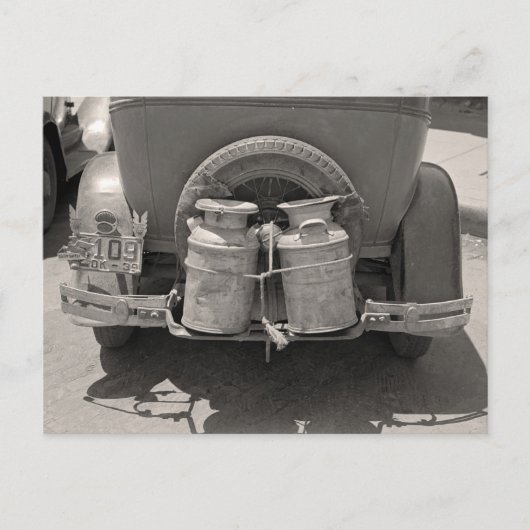 Milk Cans 1939 Postkarte (Vorderseite)