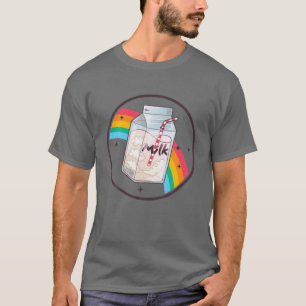 Milk Carton Rainbow Japan Style Otaku 80er Vaporwa T-Shirt