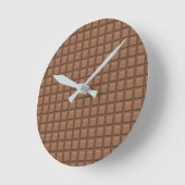 Milk Chocolate Runde Wanduhr (Winkel)