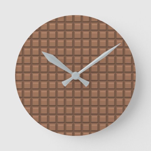 Milk Chocolate Runde Wanduhr (Vorderseite)