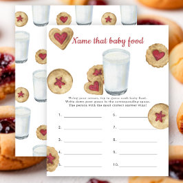 Milk Cookies baby shower Name that baby food game
