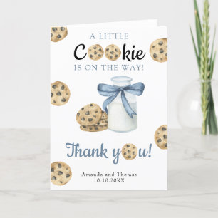 Milk & Cookies Babyparty - Danke Karte
