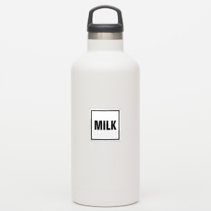 „MILK“-Etiketten-Aufkleber – minimalistisches Desi Aufkleber