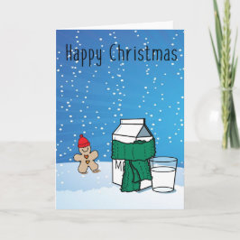 "Milk & Ginger" Funny Snow Weihnachtskarte Feiertagskarte